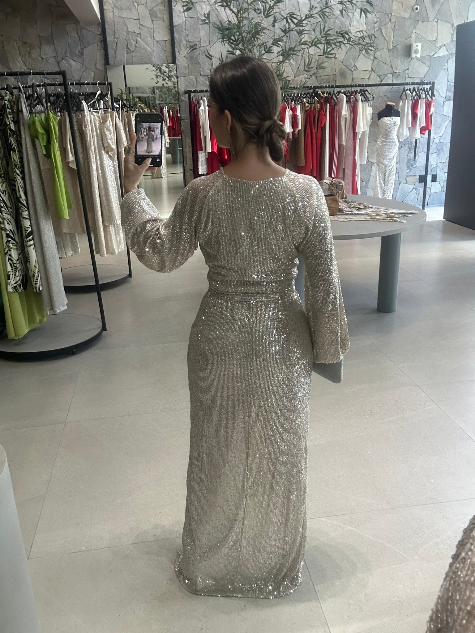Vestido Paetês